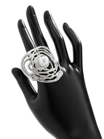 Geometric Hollow Rings Accessories