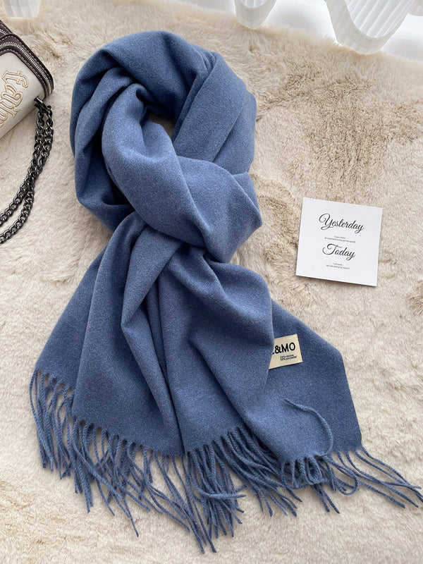 Keep Warm Tasseled Shawl&Scarf