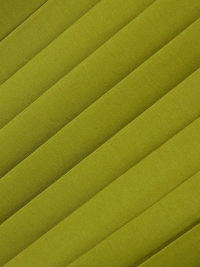 High Waisted Loose Pleated Solid Color Split-Side Skirts