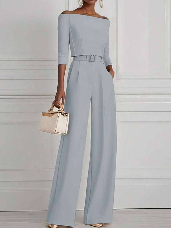 High Waisted Straight Leg Pleated Solid Color Split-Joint Pants Trousers