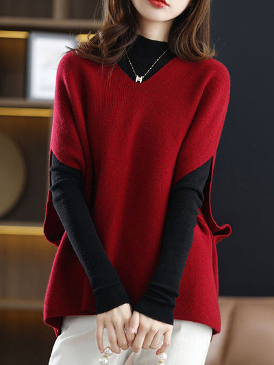 Casual Sleeveless Loose Solid Color V-Neck Vest Top