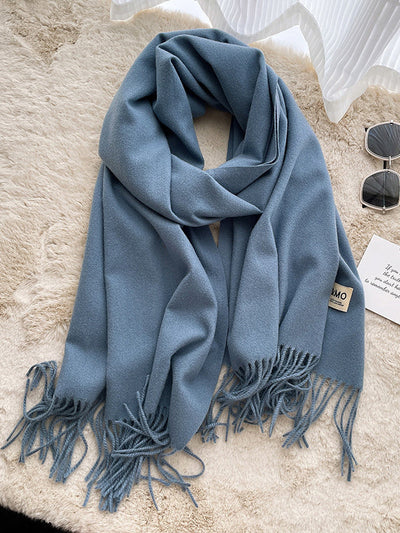 Keep Warm Tasseled Shawl&Scarf