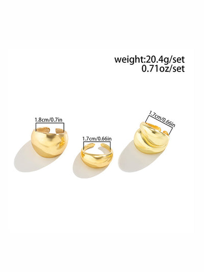 Adjustable Geometric Rings Accessories