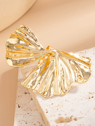 Irregularity Geometric Pleated Rings Accessories