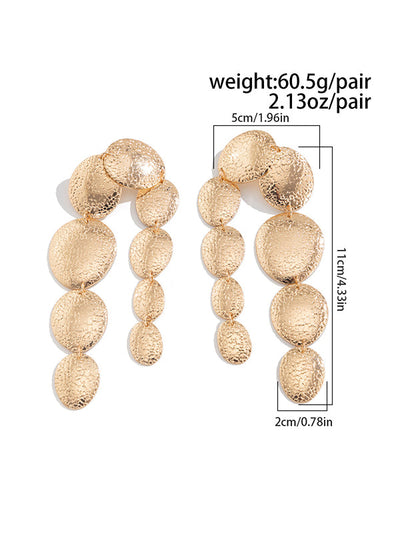 Geometric Tasseled Drop Earrings Necklaces Accessories