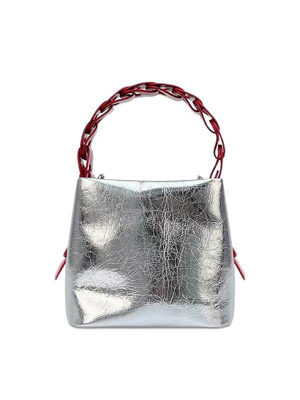 Shiny Split-Joint Mini Bags Shoulder Bags