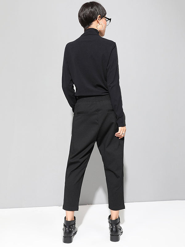 Leisure Fashion Irregularity Solid Color Harem Pants