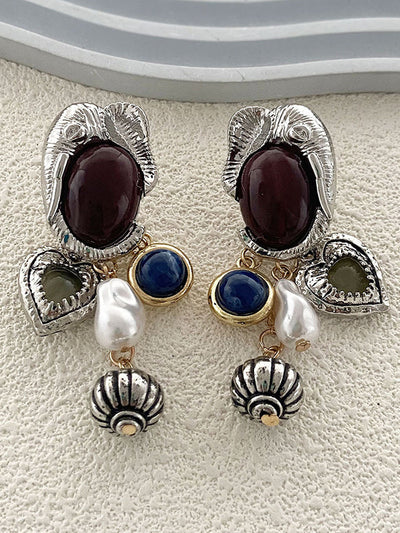 Irregularity Animal Shape Heart Shape Shiny Earrings Accessories