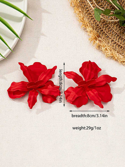 Flower Shape Drop Earrings
