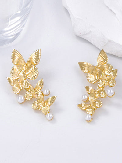 Butterfly Shape Shiny Earrings Accessories