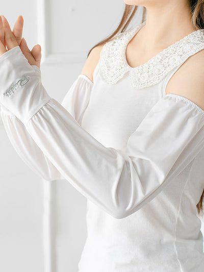 Solid Color Ice Silk Loose Sun Protection Sleevelet
