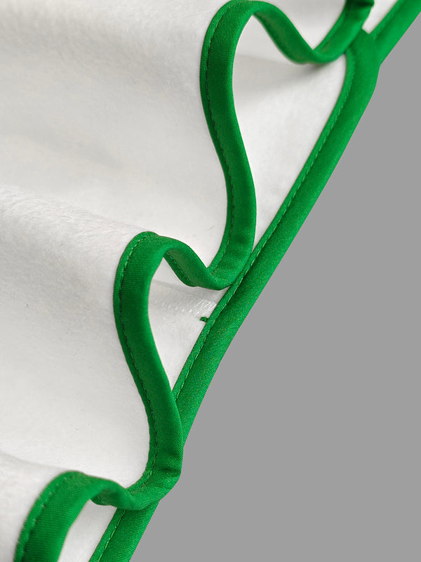 Long Sleeves Loose Buttoned Contrast Color Pockets Split-Joint Stand Collar Woolen Coat