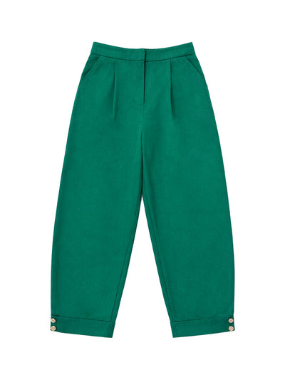 High Waisted Wide Leg Pleated Split-Joint Pants Trousers