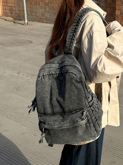 Women Retro Large Capacity Canvas Shoulder Bag