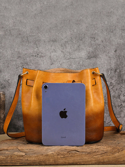 Women Vintage Leather Large Capacity Shoulder Bag