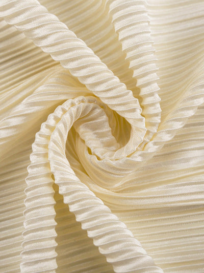 Long Sleeves Loose Lace-Up Pleated Solid Color Split-Joint Deep V-Neck Blouses&Shirts Tops