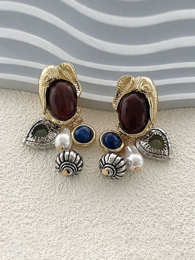 Geometric Shiny Earrings Accessories