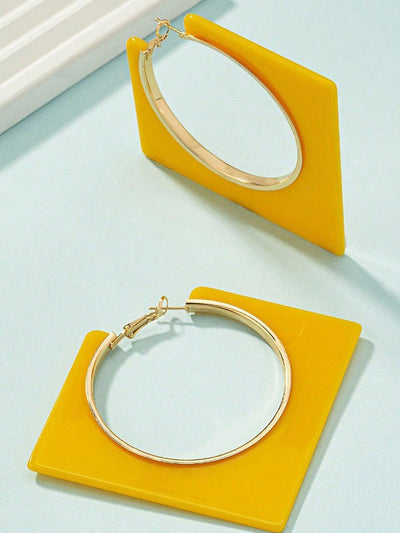 Normcore Geometric Drop Earrings