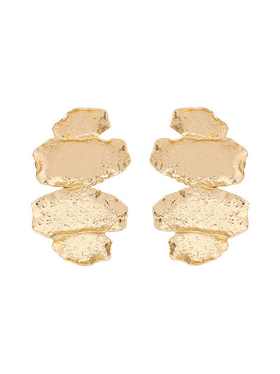 Irregularity Chains Shiny Earrings Accessories