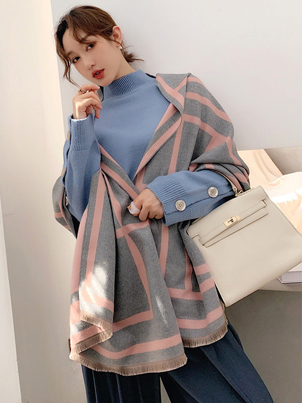 Imitation Cashmere Double-Sided Shawl