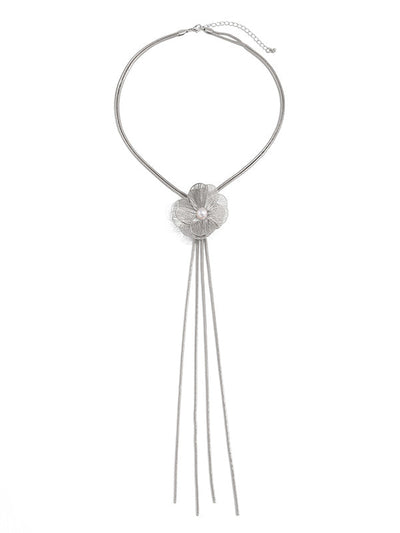 Flower Shape Tasseled Necklaces Accessories