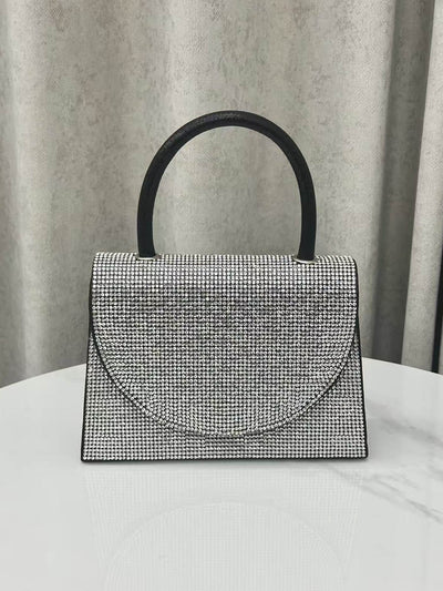 Geometric Rhine Stones Shiny Evening Bags & Clutches