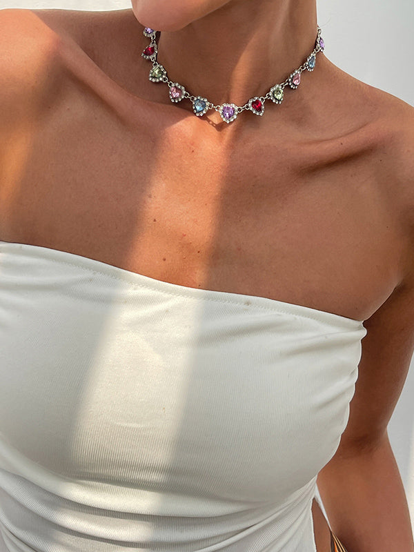 Geometric Heart Shape Necklaces Accessories