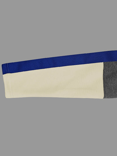 Long Sleeves Contrast Color Split-Joint High Neck Hoodies&Sweatshirt Sweatshirt Tops Tops