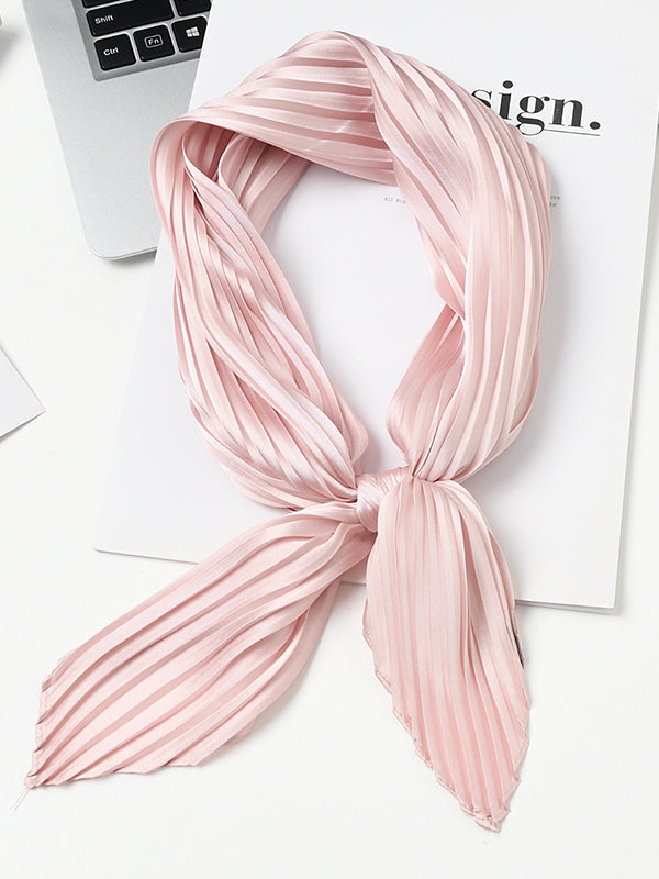 Pleated Solid Color Shawl&Scarf