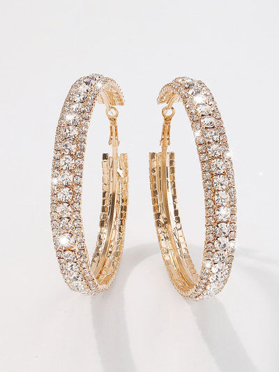 Rhinestone Ear-Ring Earrings Accessories