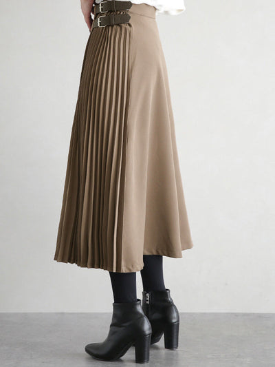 Graceful A-Line Pleated Skirt