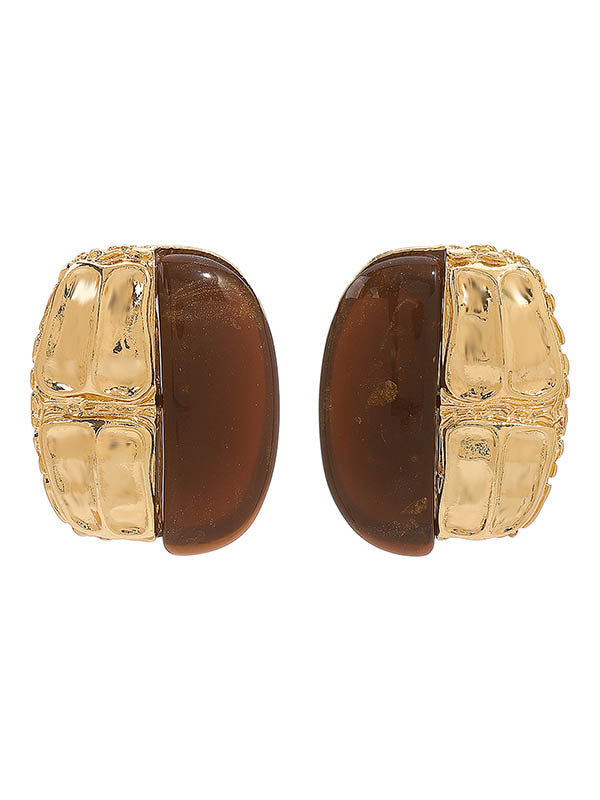 Geometric Split-Joint Drop Earrings