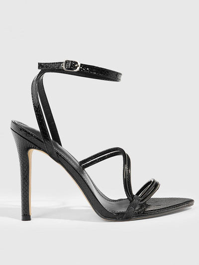 Belt Buckle Hollow Split-Joint Pumps Sandals