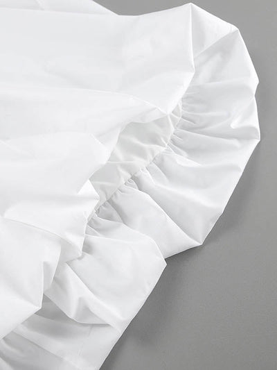 Loose Sleeveless Pleated Solid Color Split-Joint Spaghetti-Neck Midi Dresses