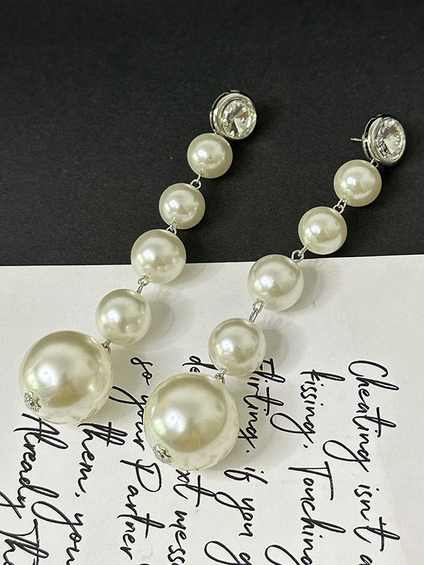 Beaded Geometric Shiny Earrings Accessories