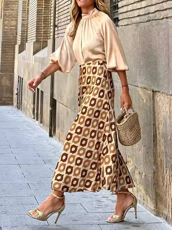 High Waisted Loose Polka-Dot Skirts