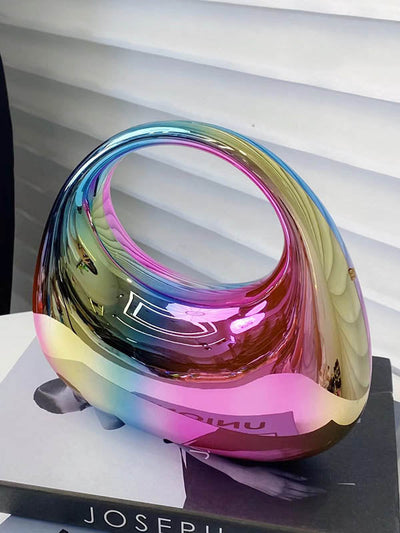 Geometric Shiny Handbags