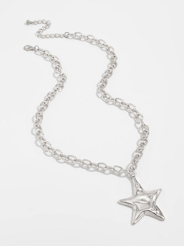 Chains Shiny Star Shape Necklaces Accessories