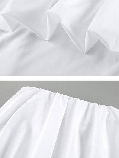 High-Low Sleeveless Elasticity Pleated Solid Color Split-Joint Tube Blouses&Shirts Tops