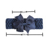 fashion bow knot polyester cotton hollow out hair band