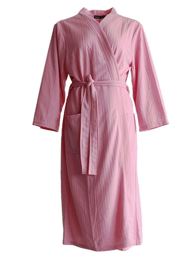 Comfortable Solid Bandage Thin Pajama Robe