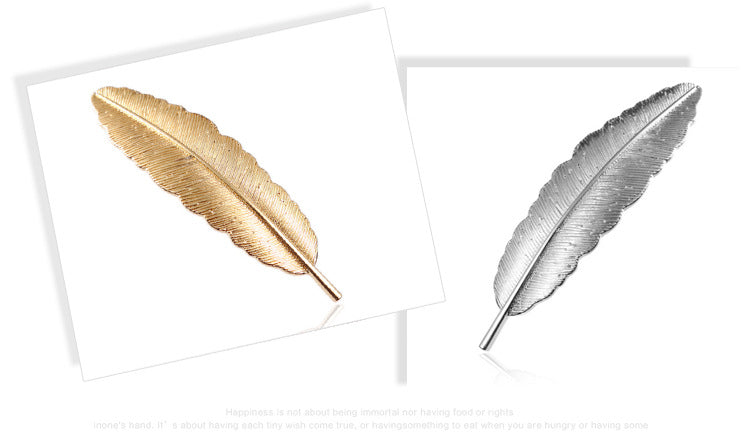 Women's Casual Simple Style Streetwear Leaf Metal Plating Hair Clip