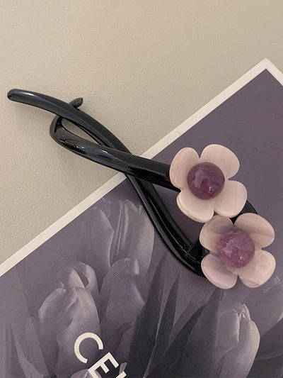 Flower Shape Geometric Hair Clips