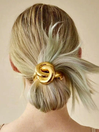 Minimalist Metal Knot Hair Tie