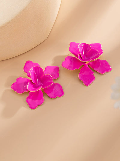 Flower Shape Drop Earrings