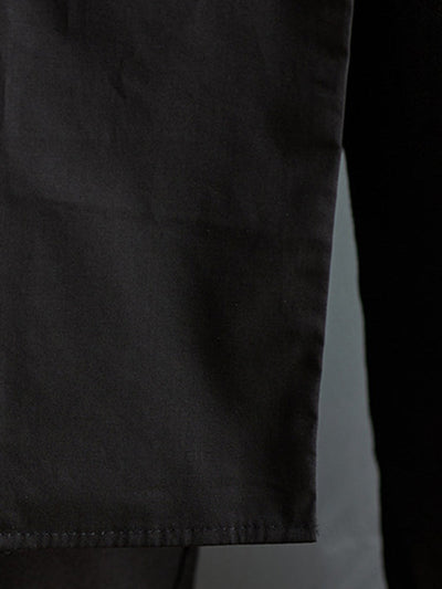 Irregular Clipping Solid Color Lapel Shirts Tops