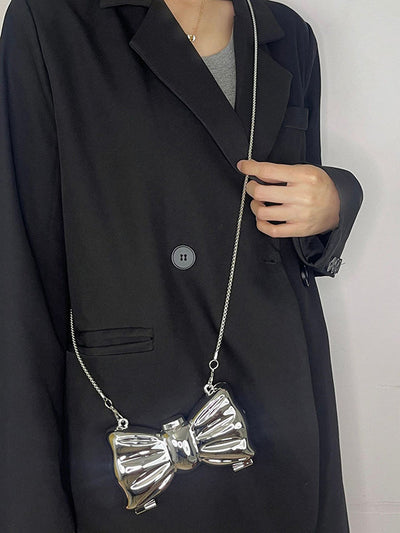 Chains Geometric Shiny Solid Color Bags Accessories