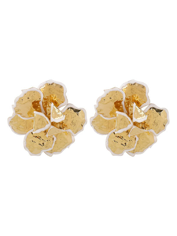 Flower Shape Drop Earrings
