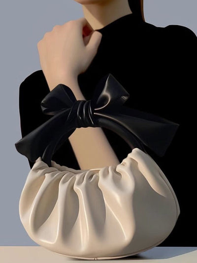 Bowknot Pleated Split-Joint Bags Bags Accessories Handbags