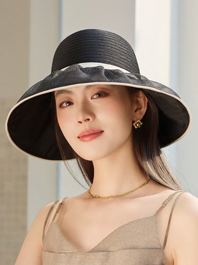 Women Summer Casual Beathable Sunproof Bow Hat